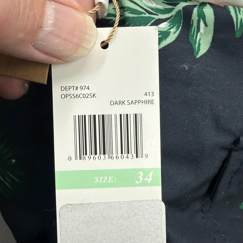 Original Penguin‎ Swim Shorts Mens 34 Blue Tropical Floral Trunks Lined Beach